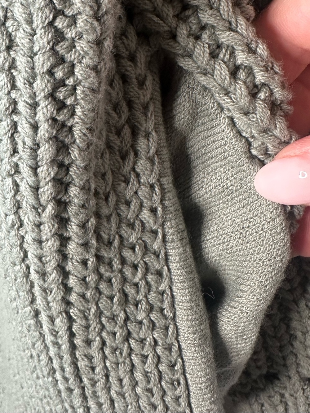 Free People Nightingale Cardi in Muted Sage Green - Picture 7 of 8